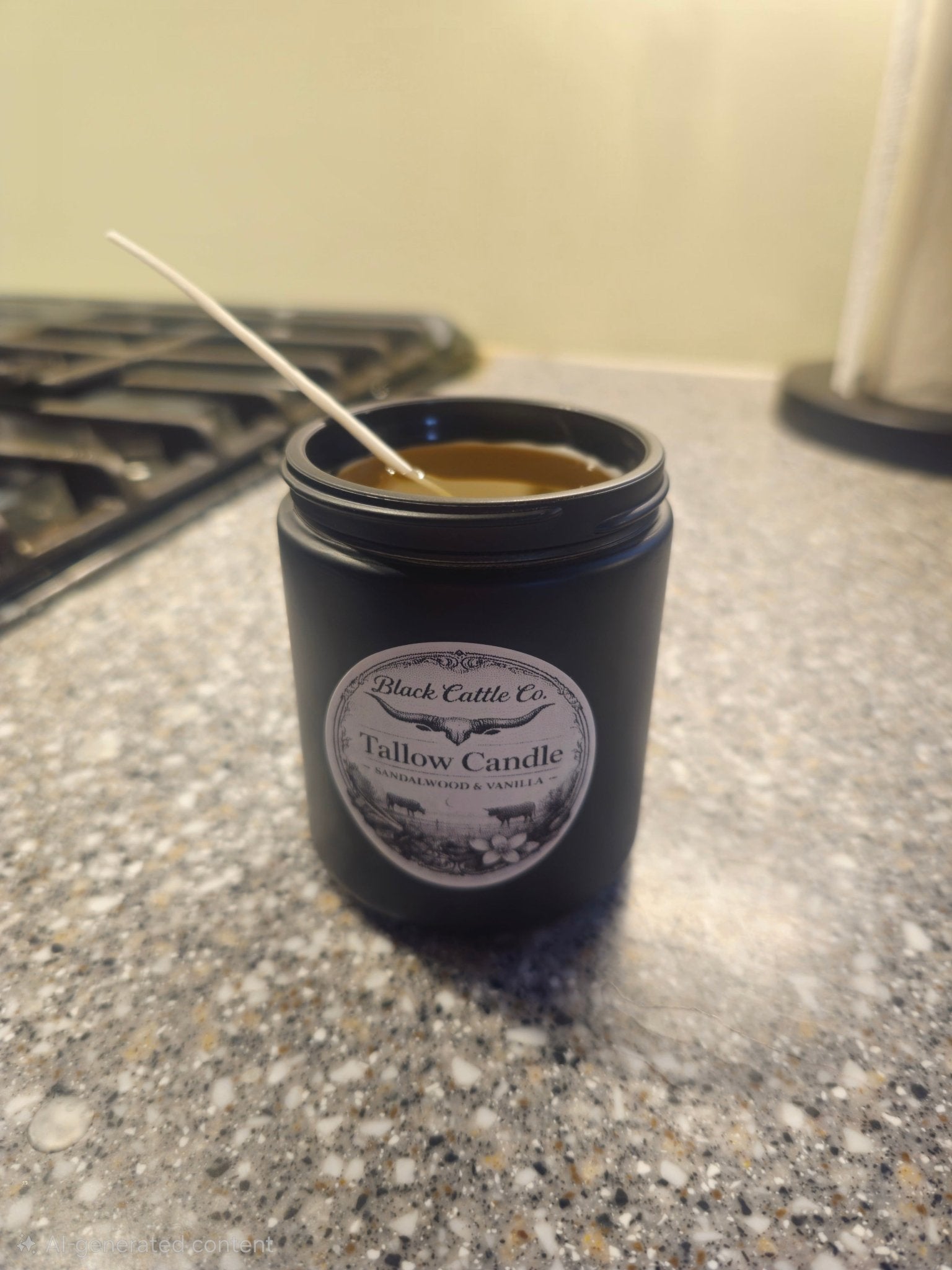 Handcrafted Tallow & beeswax candle-8oz