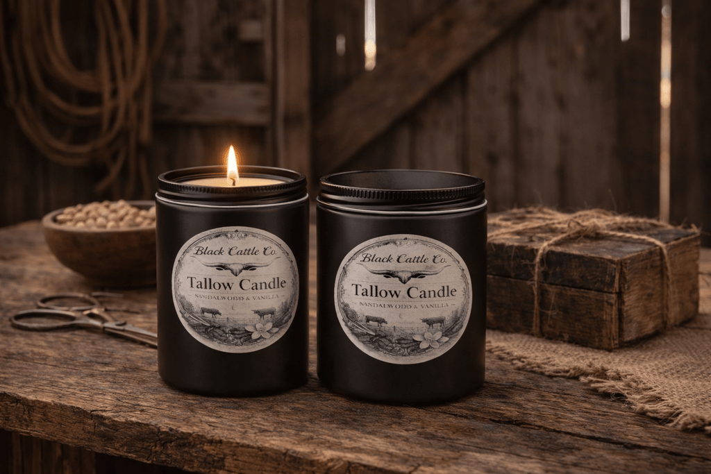Handcrafted Tallow & beeswax candle-8oz