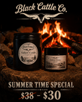 Campfire candle (8oz) and Tallow Balm (2oz) - Summertime bundle!