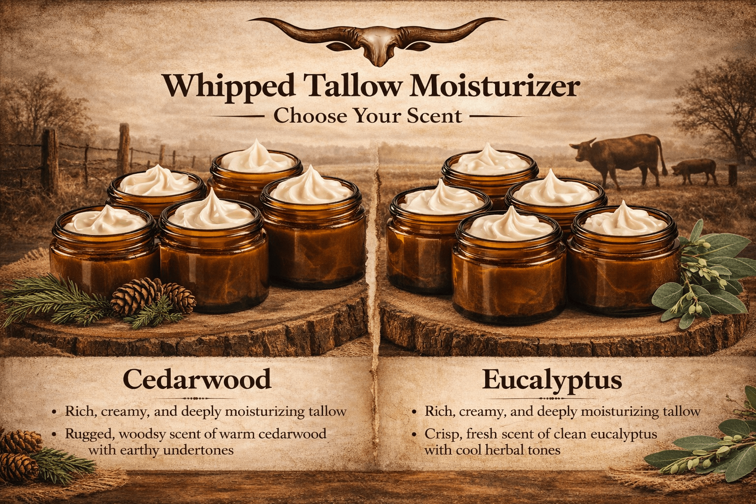 Handcrafted Whipped Tallow moisturizer